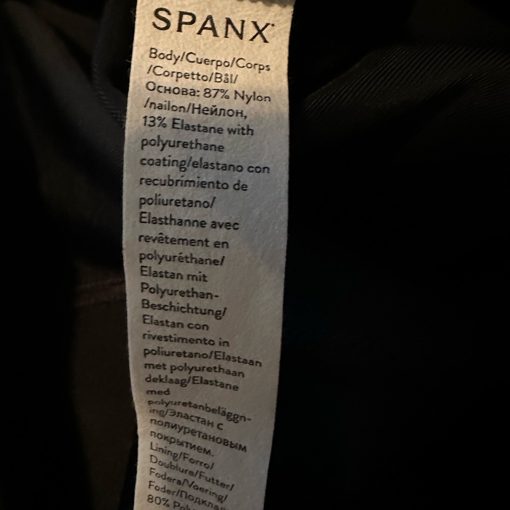 SPANX Black Faux Leather Leggings - Picture 3 of 3